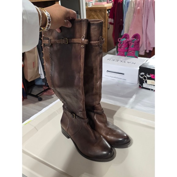 Gianni Bini Brown Ankle Boots Booties Women's Size 7M - Picture 4 of 13